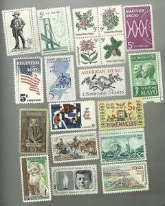United States Commerative Single Stamp Sets 1964 Scott #1242 to #1260