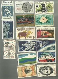 United States Commerative Single Stamp Sets 1967 Scott #1323 to #1337