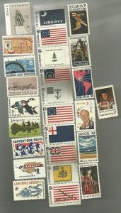 United States Commerative Single Stamp Sets 1968 Scott #1339 to #1364