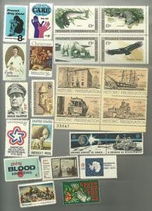 United States Commerative Single Stamp Sets 1971 Scott #1423 to #1445