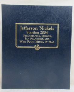  Jefferson Nickels Starting 2004 3 page Whitman Classic Album #1973