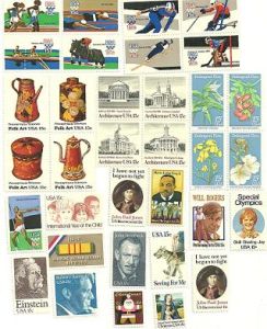United States Commerative Single Stamp Sets 1979 Scott #1770 to #1802