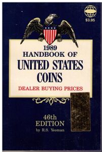 1989 Blue Book of U.S. Coins Softcover