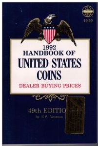 1992 Blue Book of U.S. Coins Softcover