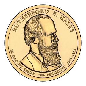2011 P Rutherford B. Hayes Presidential Dollar