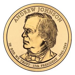 2011 P Andrew Johnson Presidential Dollar