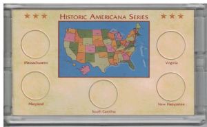 CLOSE OUT 2000 Americana State Quarter Holder 5 coin