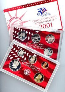 2001 United States Silver Proof 10 Coin Complete Set
