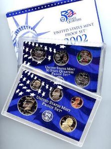 2002 United States Clad Proof 10 Coin Complete Set