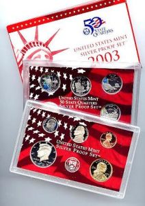 2003 United States Silver Proof 10 Coin Complete Set