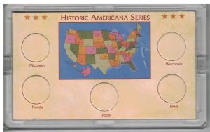 CLOSE OUT 2004 Americana State Quarter Holder 5 coin