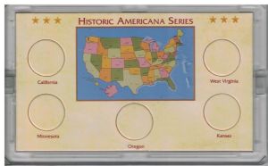 CLOSE OUT 2005 Americana State Quarter Holder 5 coin