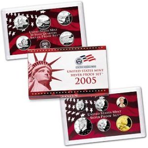 2005 United States Silver Proof 11 Coin Complete Set