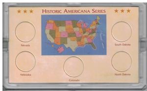 CLOSE OUT 2006 Americana State Quarter Holder 5 coin