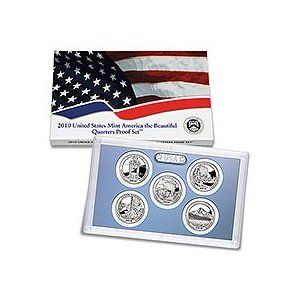 2010 United States Clad Proof 5 Coin National Park Quarter Set