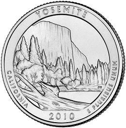 2010 P Yosemite National Park Quarter