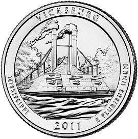 2011 P Vicksburg National Park Quarter