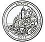 2012 P Acadia National Park Quarter