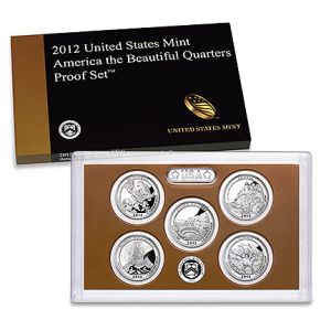 2012 United States Clad Proof 5 Coin National Park Quarter Set