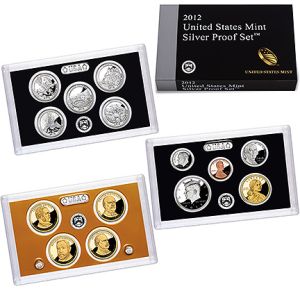 2012 United States Silver Proof 14 Coin Complete Set