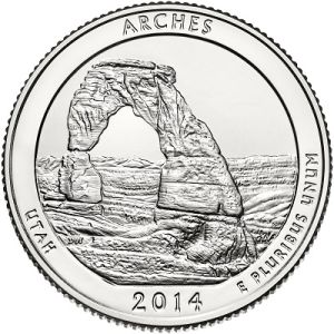 2014 P Arches National Park Quarter