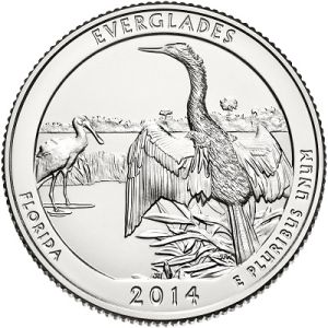 2014 P Everglades National Park Quarter