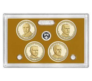 2014 United States Proof 4 Coin Presidential Dollar Set 