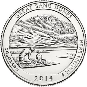2014 P Great Sand Dunes National Park Quarter