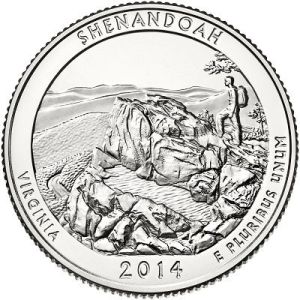 2014 D Shenandoah National Park Quarter
