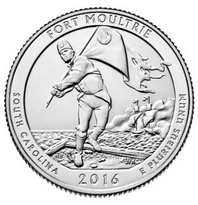 2016 P Fort Moultrie National Park Quarter