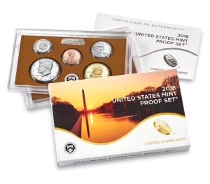 2018 United States Clad Proof 10 Coin Complete Set