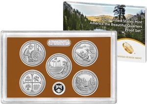 2019 United States Clad Proof 5 Coin National Park Quarter Set