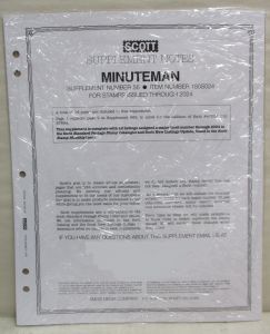 2024 Scott U.S. Minuteman Stamp Supplement #56 -180S024