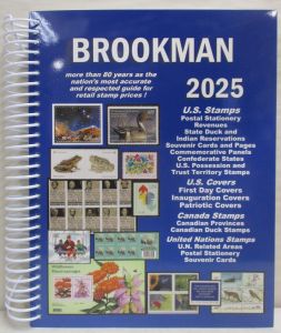 2025 Brookman United States, Canada and U.N. Stamp Catalog & U.S. Covers Spiral Bound