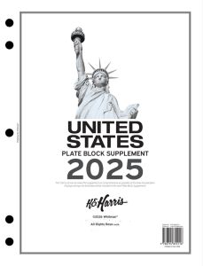 2025 Harris Plate Block Supplement for U.S. Stamps