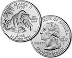 Alaska State Quarter 2008 Philadelphia Mint