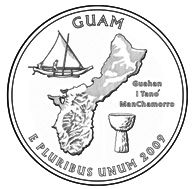 2009 P Guam Territorial Quarter 