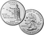 Hawaii State Quarter 2008 Philadelphia Mint