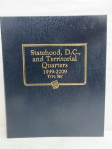 Statehood Quarters with Trust Territories & D.C. 1999-2009 Date Set 6 page Whitman Classic Album #2644