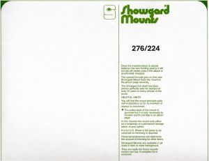 Showgard 276mm x 224mm Stamp Mount