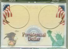 Gallery 2x3 Presidential Dollar Holder 2-hole Obverse & Reverse