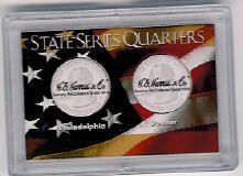 Harris 2 X 3 Frosty Edge State Quarter Case 2 hole