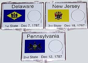 box of 50 - 2x3 Snaplock Case State Quarter Holders One For Each State