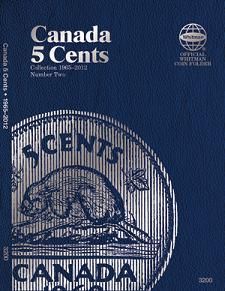Whitman Coin Folder #3200 Canadian 5 Cents Volume 2 1965-2012