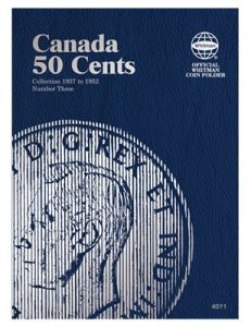 Whitman Coin Folder #4011 Canadian 50 Cents Volume 3 - King George VI 1937-1952