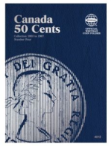 Whitman Coin Folder #4012 Canadian 50 Cents Volume 4 - Queen Elizabeth II 1953-1967