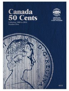 Whitman Coin Folder #4013 Canadian 50 Cents Volume 5 - Queen Elizabeth II 1968-2014