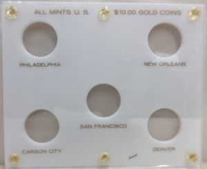 CLOSE OUT Capital #423D All Mints U.S. $10 Gold Coins WHITE