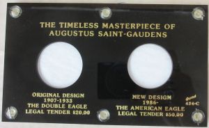 CLOSE OUT Capital #434C St. Gaudens & American Gold Eagle BLACK