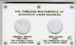 CLOSE OUT Capital #434C St. Gaudens & American Gold Eagle WHITE